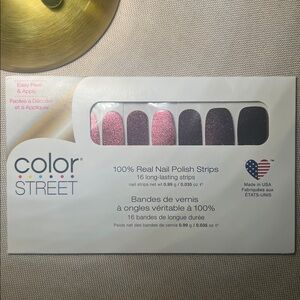 Color Street Glittery Bronze Dark Nail Strips